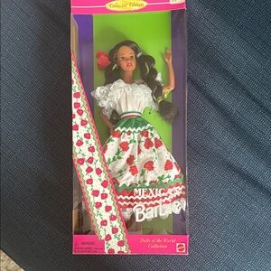Barbie Dolls of the World - Mexico with Red and Green Dress